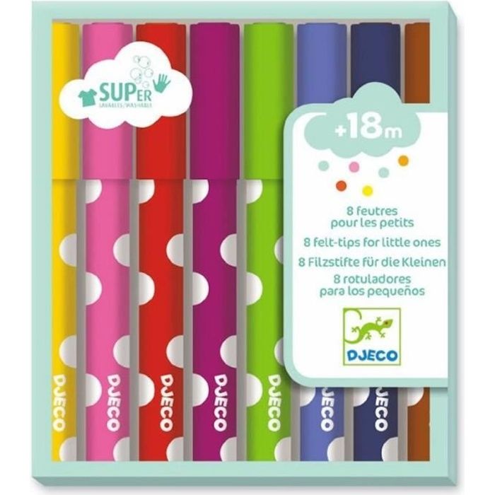 8 Feutres lavables - Marqueurs - à partir de 3 ans pour dessins,  coloriages, école (Reine des Neiges 2) - Cdiscount Beaux-Arts et Loisirs  créatifs