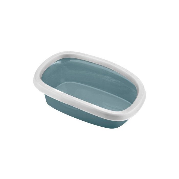 Bac a litière sprint 20 bleu acier 39 x 58 x 17 h pour chat - animallparadise