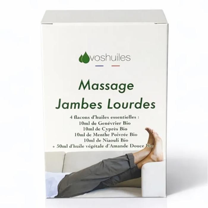 Kit « Jambes Lourdes » 4 Huiles essentielles Bio & 1 Huile Végétale Bio — free download