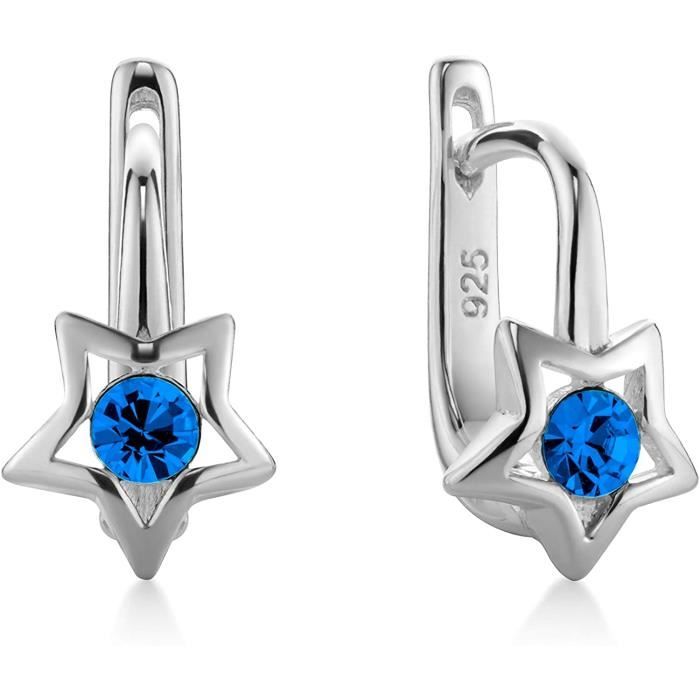 Boucles d'oreilles Ballerines cristal Rose - Argent 925