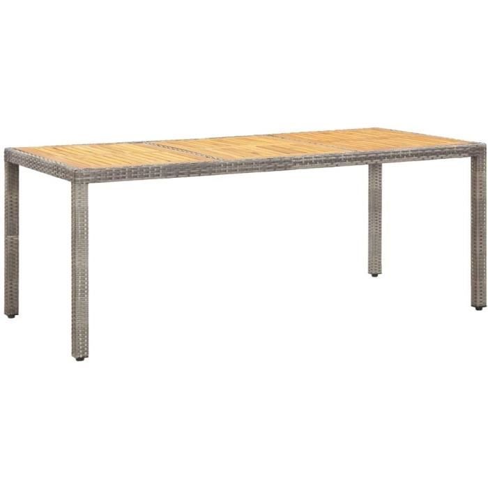 VidaXL Acacia Table de Jardin Table de Salle à Manger Table à Dîner