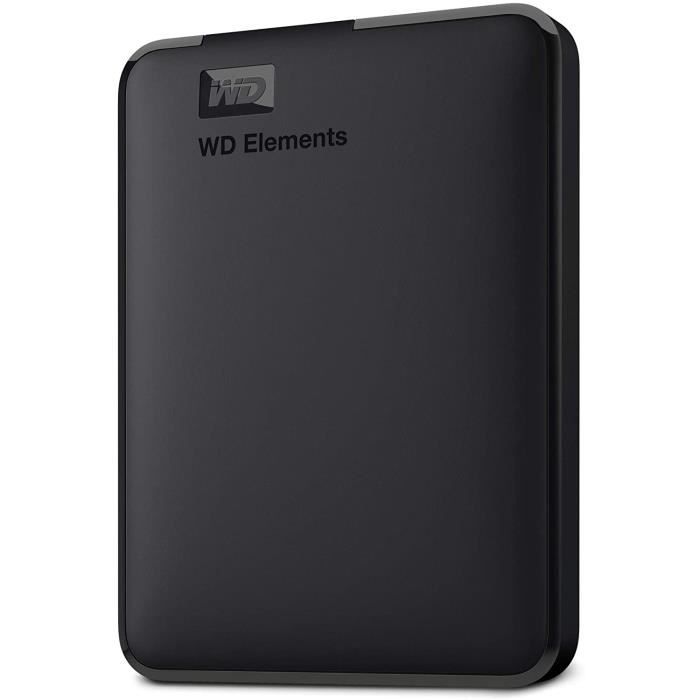 Disque dur portable externe WD Elements 5 To USB 3.0 – Noir