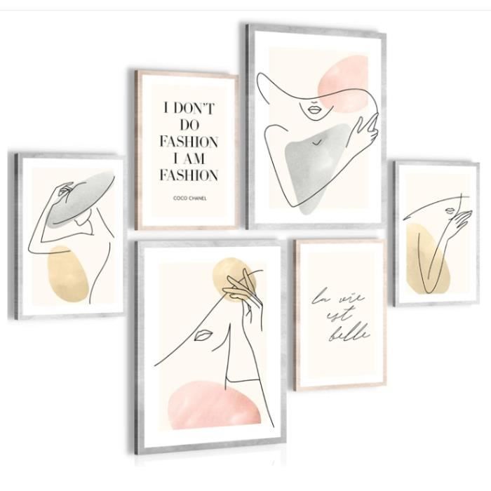 Affiche Toile K-Pop Demon - Poster Decoration Murale 20x30cm, Style Collage Musical Fantasy Pour Chambre
