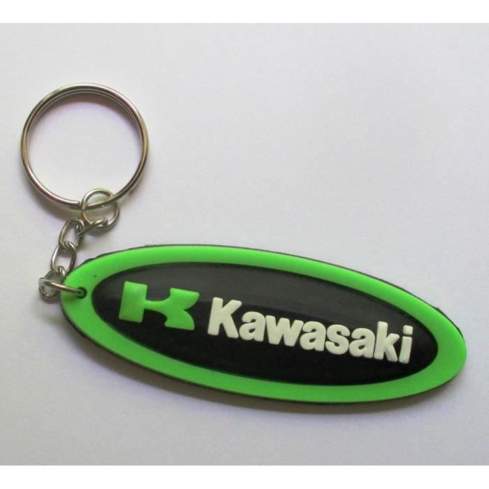 Porte clé moto kawasaki oval vert plastique souple sportive - Cdiscount  Bagagerie - Maroquinerie