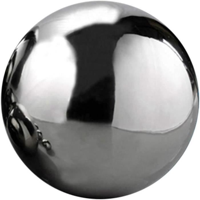 1pc sans Soudure Boule Creuse-Acier Inoxydable Poli Sphères Brillantes Lisse Creux Balles Globe-Jardin Décoration (200mm)