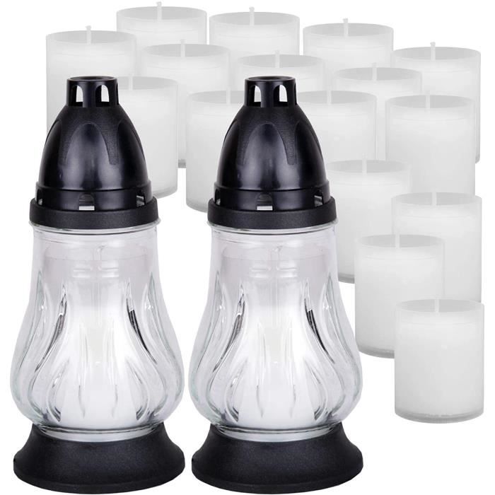 Lanterne funéraire Rose noir Lampe funéraire design avec bougie Bougie incluse Verre véritable Décoration funéraire Lanterne funéraire Rose noir Lampe funéraire design avec bougie Bougie incluse Verre véritable Décoration funéraire