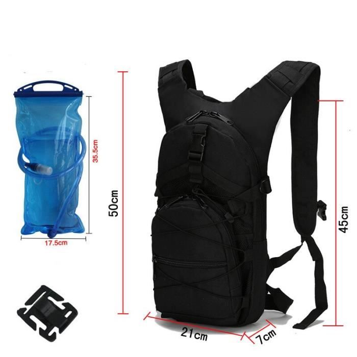 Sac de sport sac dos militaire tactique de 15l 800D pour