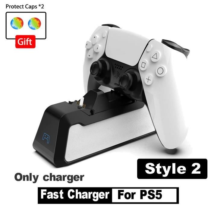 Station de charge sans fil SONY PS5 Chargeur rapide Double USB Compatible PS4 - vue 2