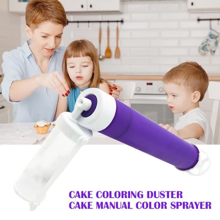 Poche A Douille Plumeau De Coloration De Gateau Tube De Pulverisation Manuel Pompe Aerographe Pour Decoration De B Cdiscount Maison