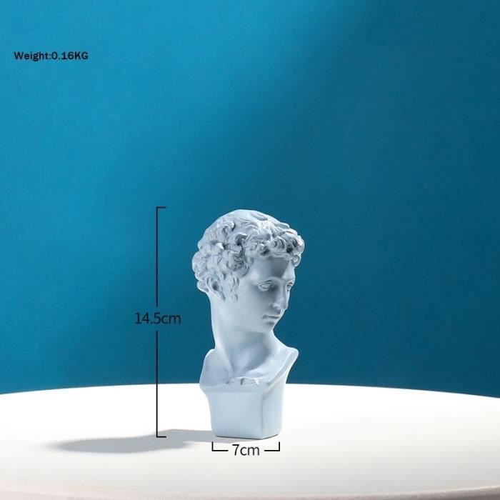 Statue deco,Sculpture de buste de DavidVenus, nordique, croquis