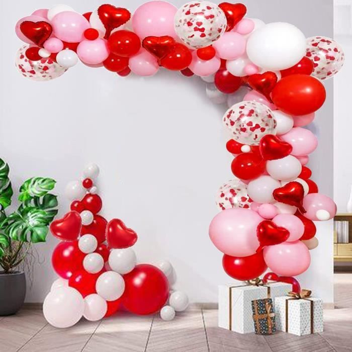 Kit Arche Ballon Blanc Rose Or rose Guirlande de Ballon 120 Confettis  Ballons Latex, Utilisé Décoration pour mariage fête anniv[350] - Cdiscount  Maison