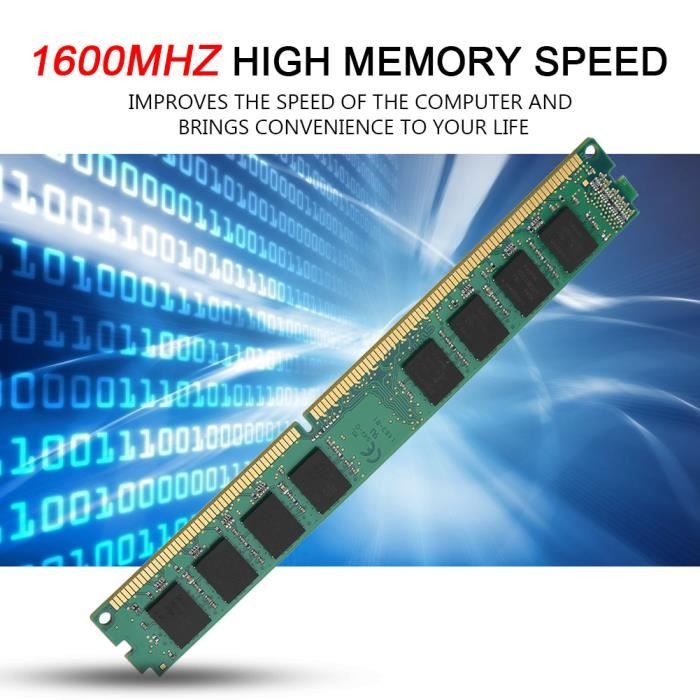 Memoire PC RAM PC12800 1600MHz 2GB DDR3 240Pin YES HB015 Cdiscount Informatique
