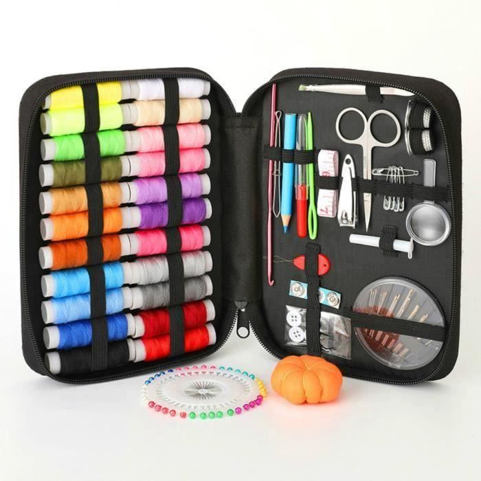 Kit Couture Complet 183 Pièces – Trousse Professionnelle Portable Avec 36 Couleurs De Fil, Idéal Voyage, Maison, Urgence