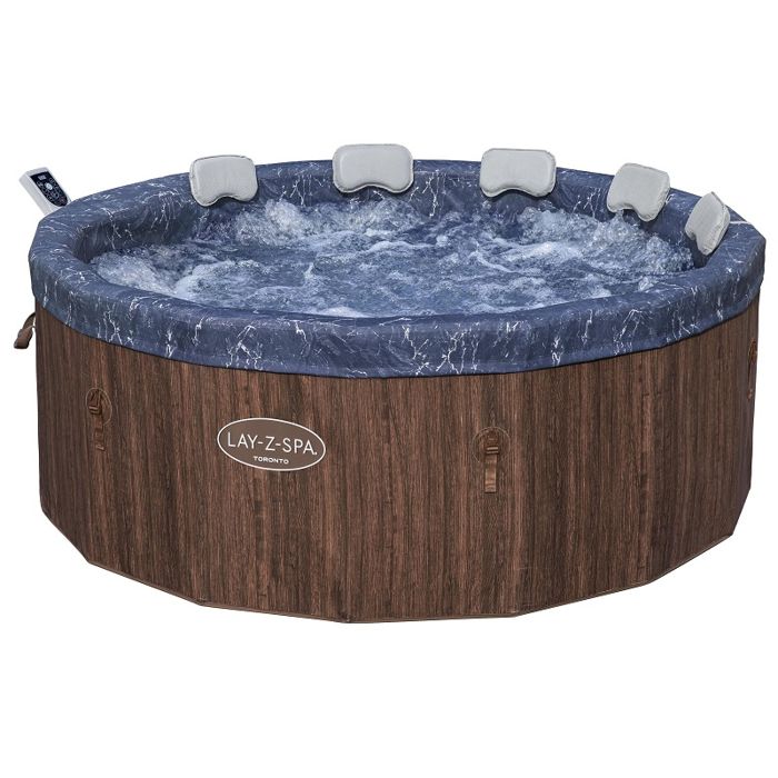 Bestway Spa semi-rigide Lay-Z-Spa TORONTO Smart Airjet 7 places Marron - vue 1