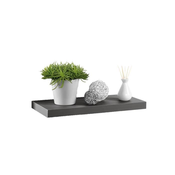 PARIS PRIX MODUL'HOME 6RAN791GR ETAGÈRE FLOTTANTE PANNEAU/MDF GRIS ANTHRACITE 50 X 22,8 X 3,4 CM