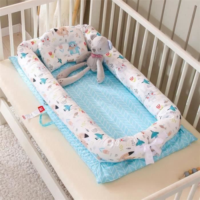 Bellochi Tour de Lit Bébé 180 x 30 cm - Universel en Coton Souple pour