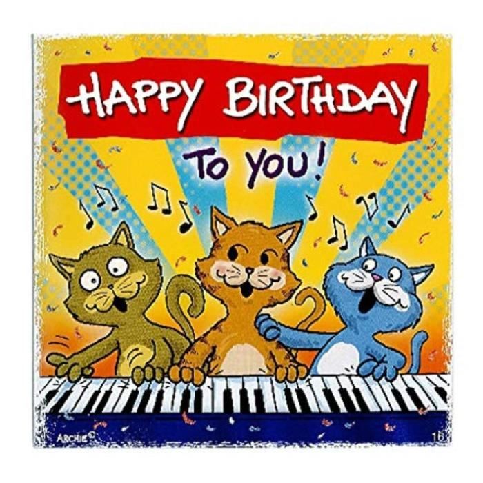 Carte anniversaire musicale Achat / Vente pas cher
