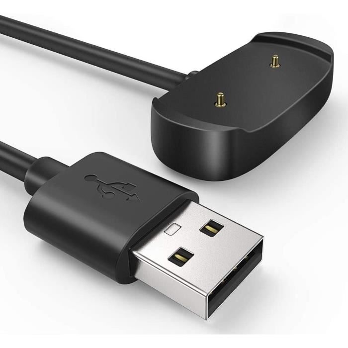 Adaptateur De Charge USB-C Pour Montre Intelligente Compatible Avec Amazfit Active 2/Bip 6 (sans Câble) (Noir*2