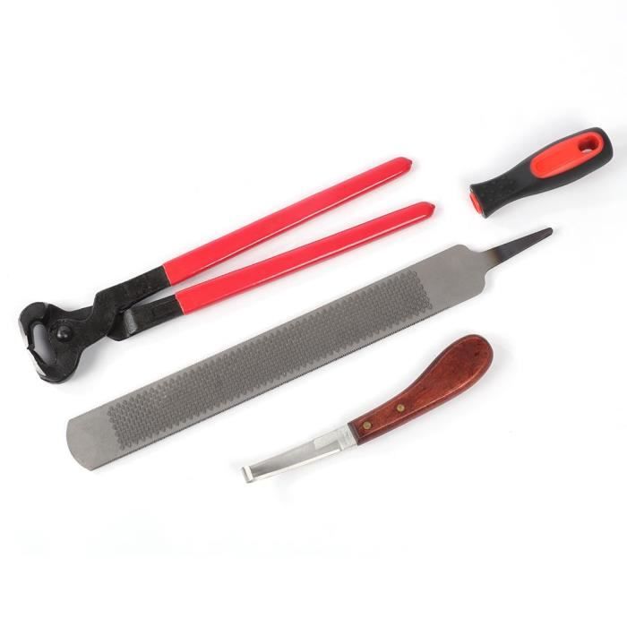 Kit D'Outils Pour Maréchal-Ferrant – Pince, Râpe, Clincher – Entretien Des Sabots