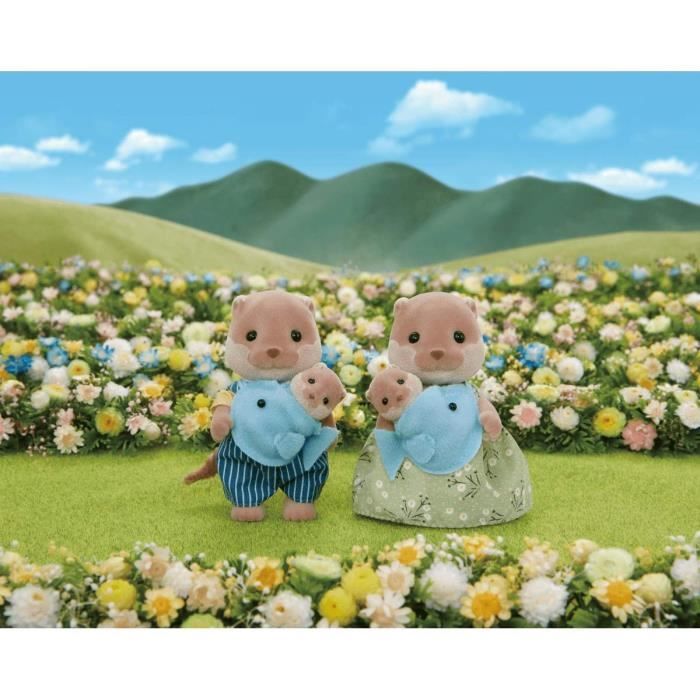 Famiglia Lontra Sylvanian Families - Sorelle Lontra Con Accessori Mare 5804