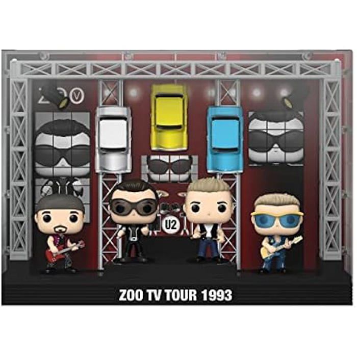 U2 Pack 4 figurines POP! Moments DLX Zoo TV 1993 Tour 9 cm - vue 3