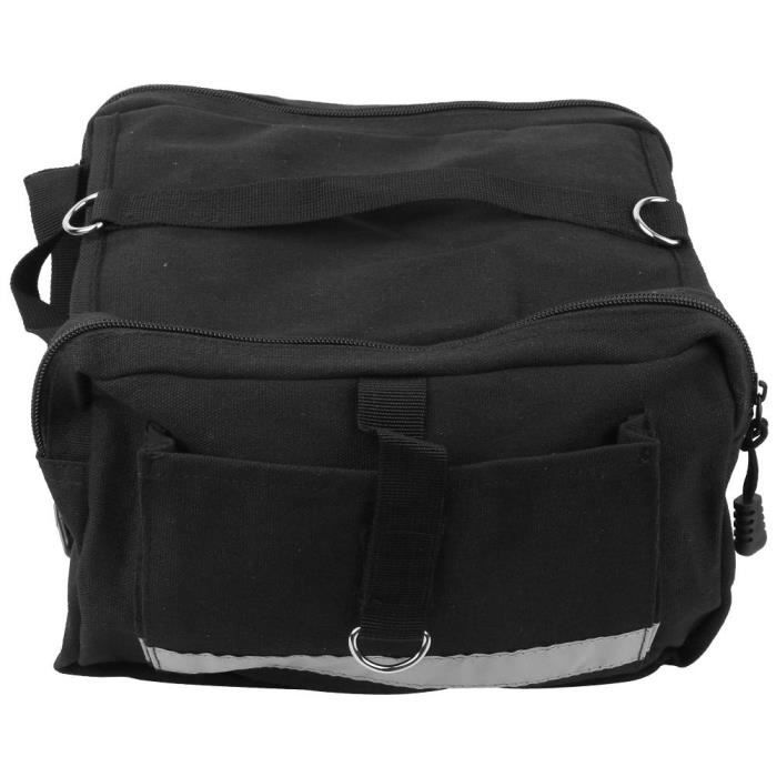 Panier-sacoche vélo,sac de selle de vélo Portable réfléchissant tige de