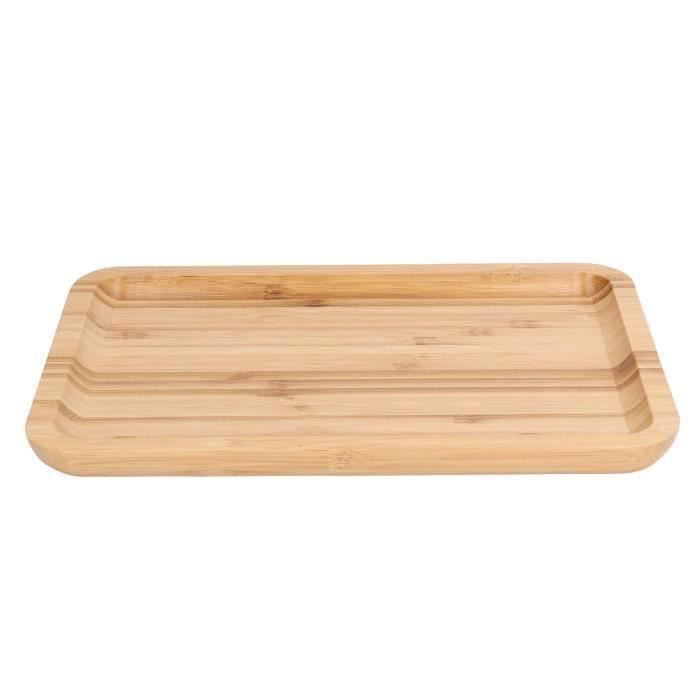Plateau Bambou Pour Hôtel CL082 - Support Bouilloire Avec Découpe Cordon - Rangement Pratique