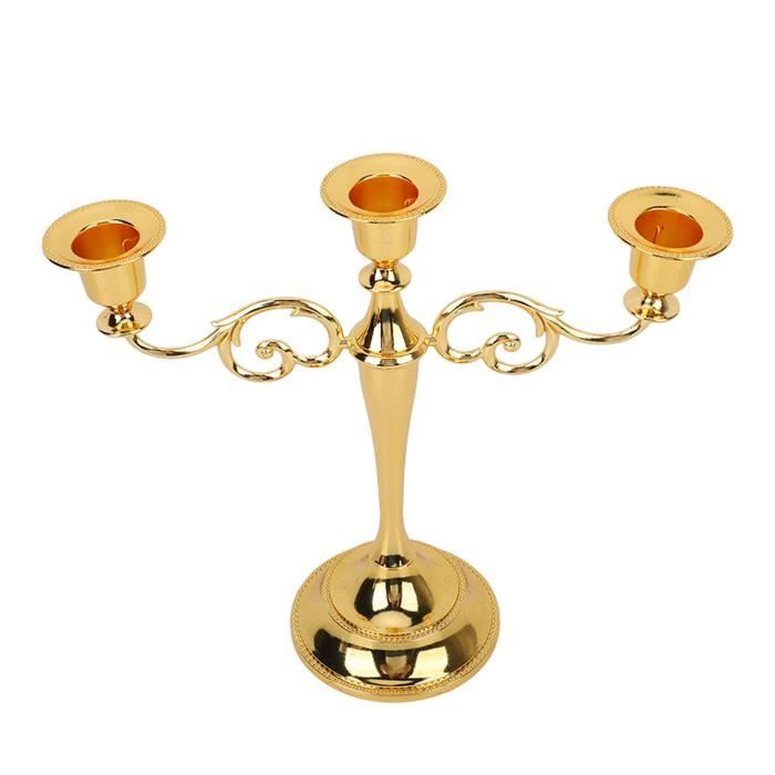 Bougeoir Métal 7 Ou 9 Bras - Chandelier élégant Vintage Pour Salon, Fête, Décoration D'intérieur, 18/23 Cm