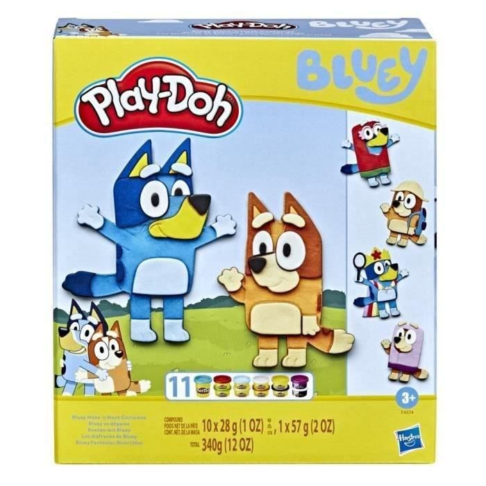 Coffret Play-Doh Bluey se déguise avec 11 pots de pâte à modeler - PLAYDOH