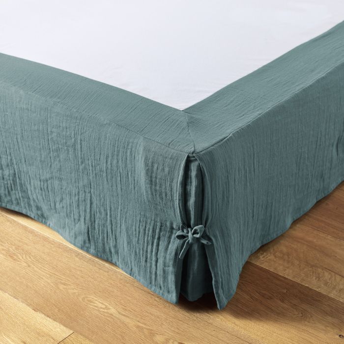 Cache sommier coton jersey blanc 140x190 | Maisons du Monde