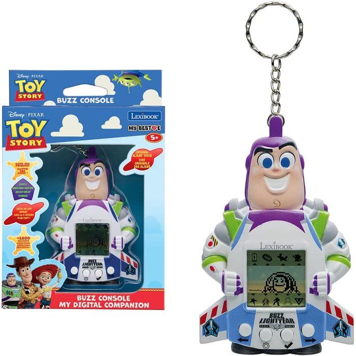 LEXIBOOK Console Toy Story My Best E® avec écran LCD comprenant 3 jeux de lunivers Toy Story
