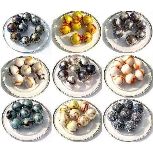2 Billes Calot Planète Rouge - Billes En Verre De 25 Mm - Pour Jeux D'enfants - 4