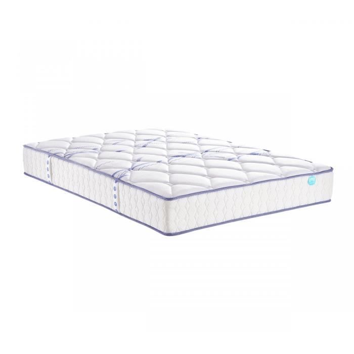 Matelas ressorts Merinos JOYSTIC 26 cm 140x200 Blanc Casse