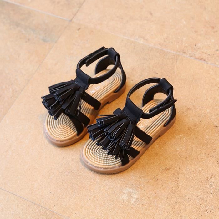 Enfant Sandales Bebe Fille Mode Chaussures Pour Enfants Noir Cdiscount