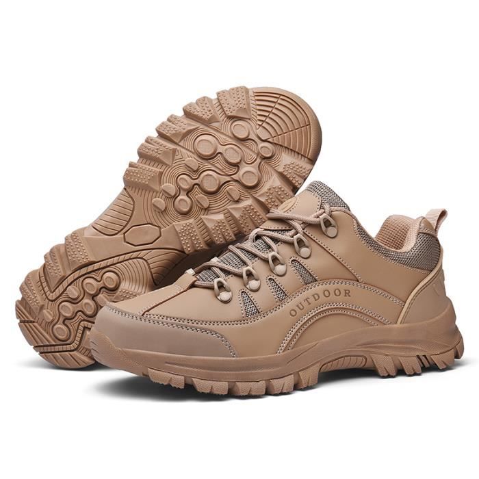 Alpinisme Chaussures Montantes Randonnée Homme Femme Imperméable Cuir