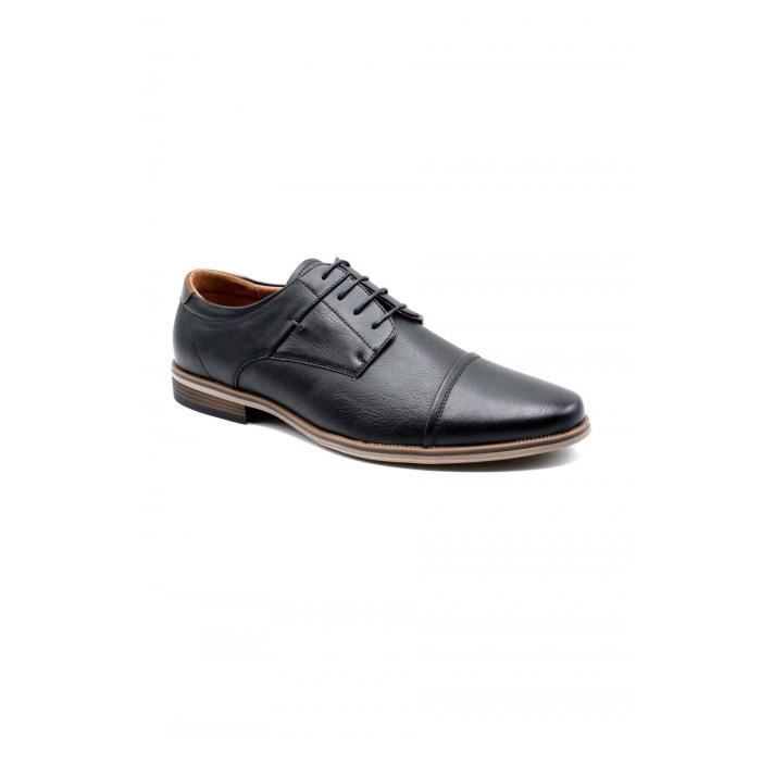 chaussures de ville - marron - homme - tige synthétique - doublure cuir - semelle élastomère