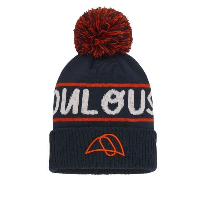 Bonnet SA Rugby Union Tricot Doux Vert Forêt Jaune Brodé - Taille Unique