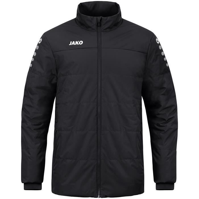 doudoune jako team - homme - football - noir - imperméable - taille s