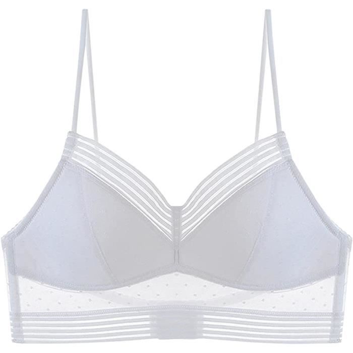 Soutien-gorge Push-up Donafen – Dentelle Florale Violet – Taille 75C – Occasion Très Bon état