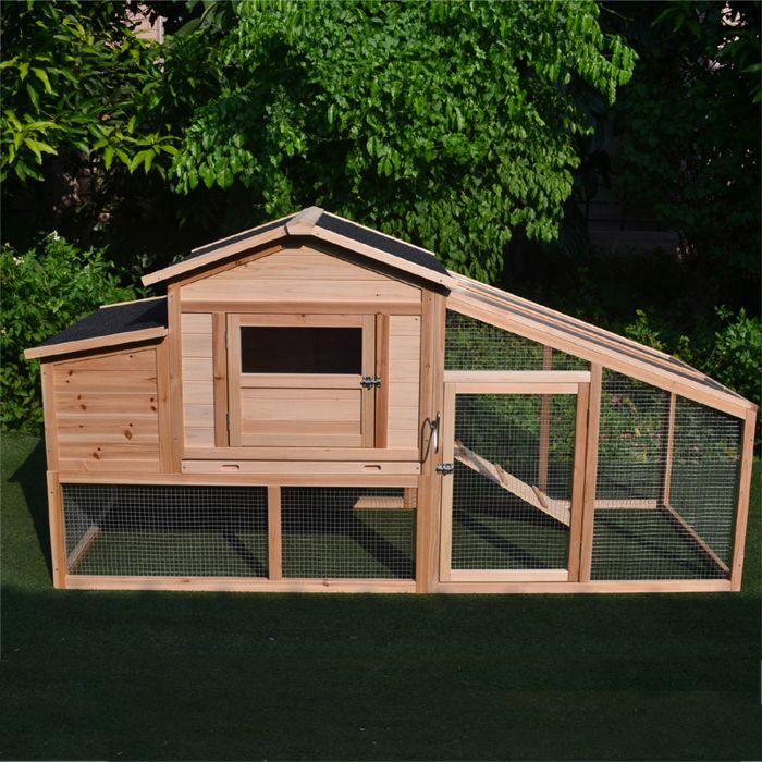 Comparer les prix de Poulailler Soie Avec Enclos Et Toit Renforcé 4 À 6 Poules