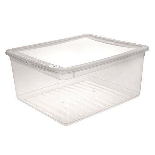 Boîte de rangement empilable - OKT - Basixx - 18 L - Transparent - Couvercle Air-Control - Polypropylène (PP)