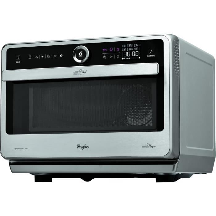 Four micro-ondes grill combiné inox WHIRLPOOL JT 479 IX - 33 L - 1000 W - Grill 1200 W - Air pulsée 1500 W