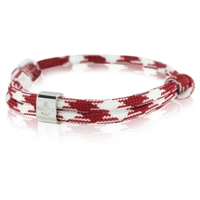 Skipper Bracelet Surfer Bracelet Noeud marin bleu//blanc//rouge 6799