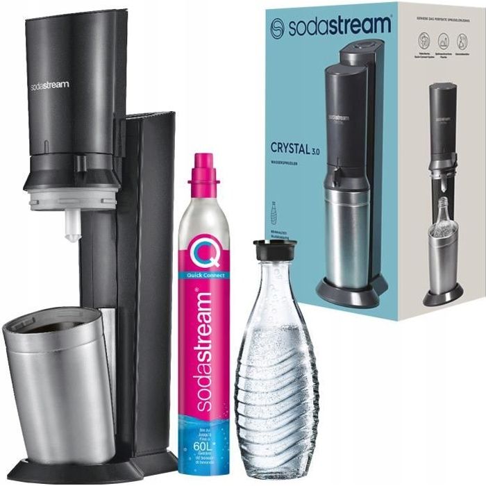 Sodastream Crystal 3.0 Black Appareil de carbonatation de l'eauCarafe en  verre - Cdiscount Electroménager