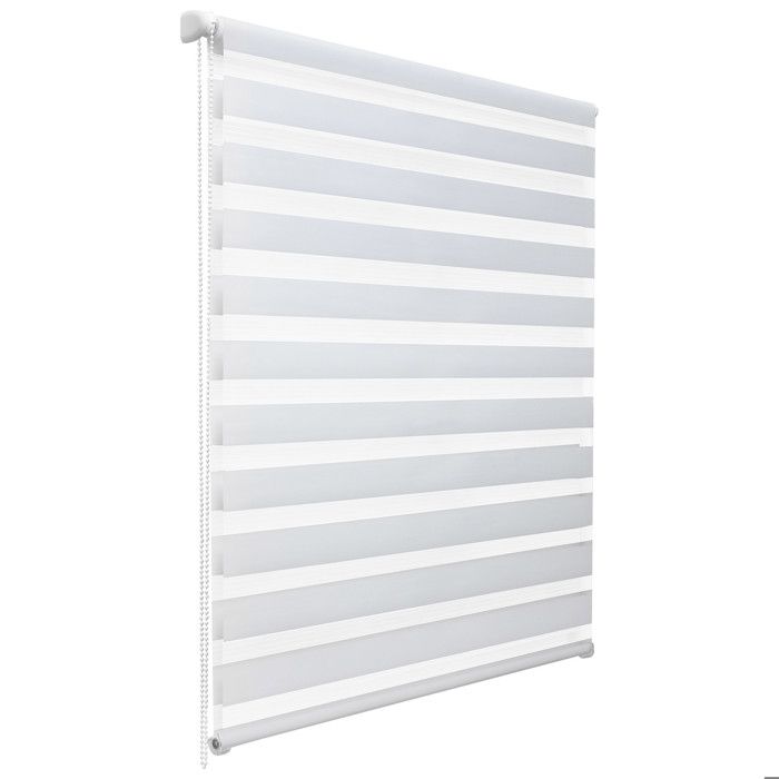 Store double SolDecor DL2 90x220cm Blanc - Klemmfix sans percer