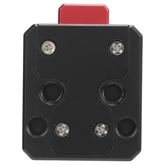 Acouto PU70 Plaque de dégagement rapide avec support à vis de 6,35 mm pour trépied Arca Benro à tête sphérique SLR appareil photo reflex en alliage de caoutchouc
