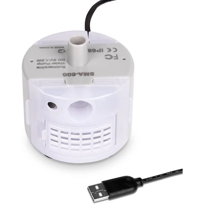 Mini Pompa Sommergibile USB DC 5V 1.5W, Portata 200L/h, Silenziosa E Senza Spazzola, Per Acquari, Fontane E Progetti Fai-da-te!