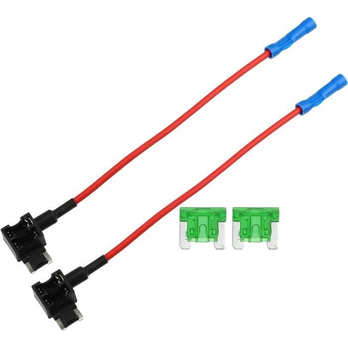 Connecteur Porte-Fusible Auto Mini - Lot De 5 Avec Fusibles 20A