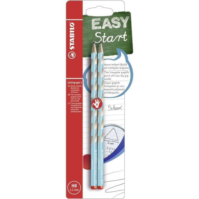 Crayon Graphite Ergonomique Easygraph S Blister X 2 Crayons Papier