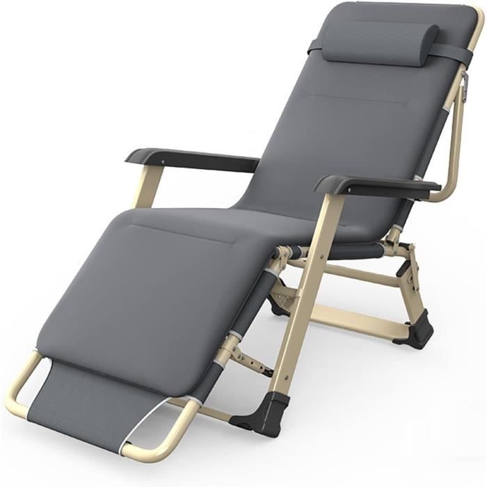 Chaise Longue De Plage Compacte Pliable Avec Bandoulière Réglable